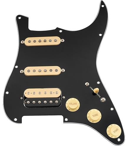 Amazon | Fender ギターパーツ Pre-Wired Strat Pickguard, Hot